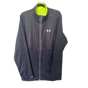 UNDER ARMOUR 2014 MEN'S BLACK SOFT SHELL FITTED STORM JACKET SZ 2XL NWOT